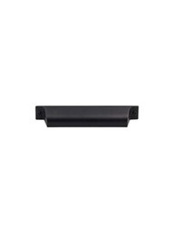 Channing Cup Pull - 5 inch Center-to-Center in Flat Black.